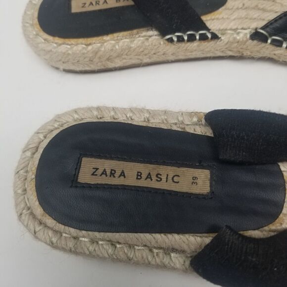 ZARA Basics Sandal. Black. Size 39. From Zara Basic Collection. - Picture 8 of 15